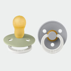BIBS Round GLOW Pacifier - 2 Pack
