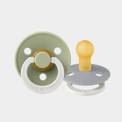 BIBS Round GLOW Pacifier - 2 Pack