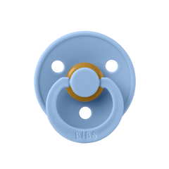 BIBS Round Colour Pacifier - Size 2 (6+ Months) 2 Pack