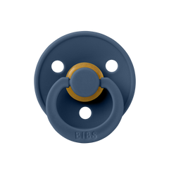 BIBS Round Colour Pacifier - Size 2 (6+ Months) 2 Pack