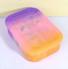 Bento-Style Lunch Box 3 Compartment Silicone