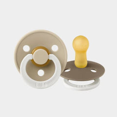 BIBS Round GLOW Pacifier - 2 Pack