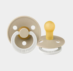 BIBS Round GLOW Pacifier - 2 Pack