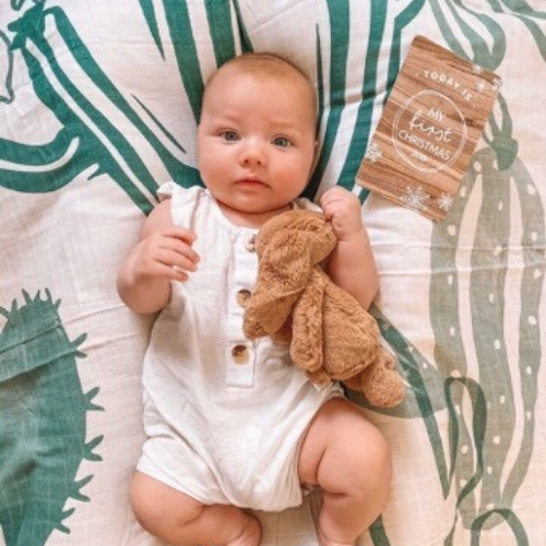 boys muslin swaddle