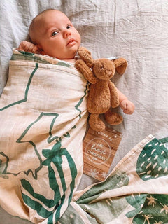 boys muslin swaddle